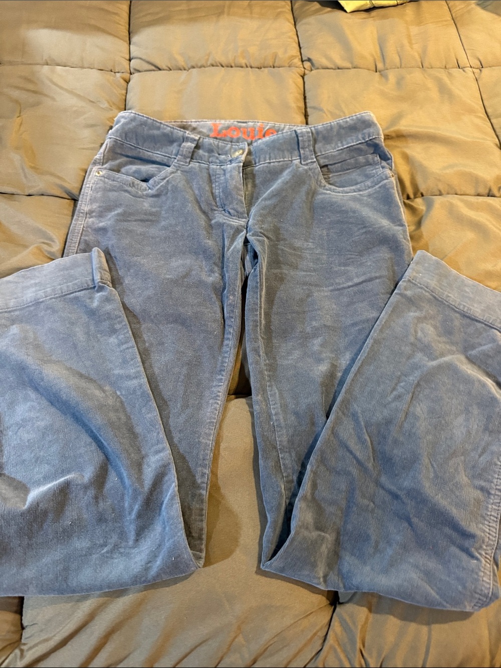 Louie Women's Blue Corduroy Jeans